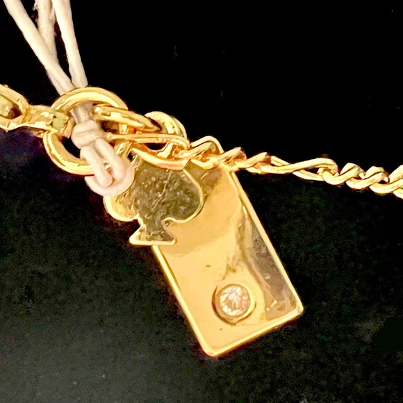 ♠️ kate spade “Lucky Penny” 🍀 Necklace NWT Tri-Tone Metal 🥇🥈🥉 - Picture 5 of 6